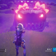 A screenshot of an angry Klombo in Fortnite with glowing red eyes.